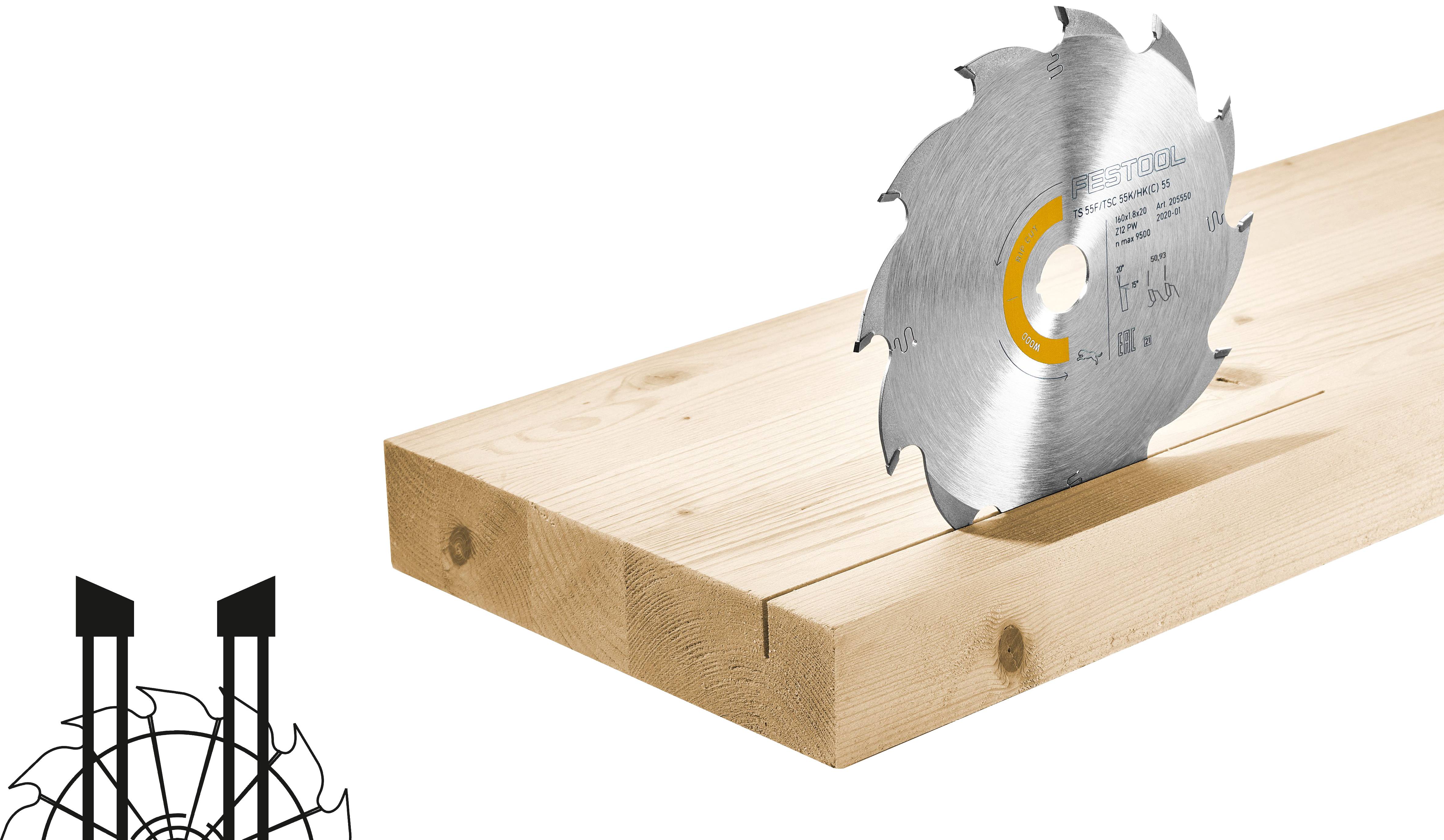 Диск відрізний Festool HW 210x2,6x30 PW16 210x30x1,80 мм 1 шт.