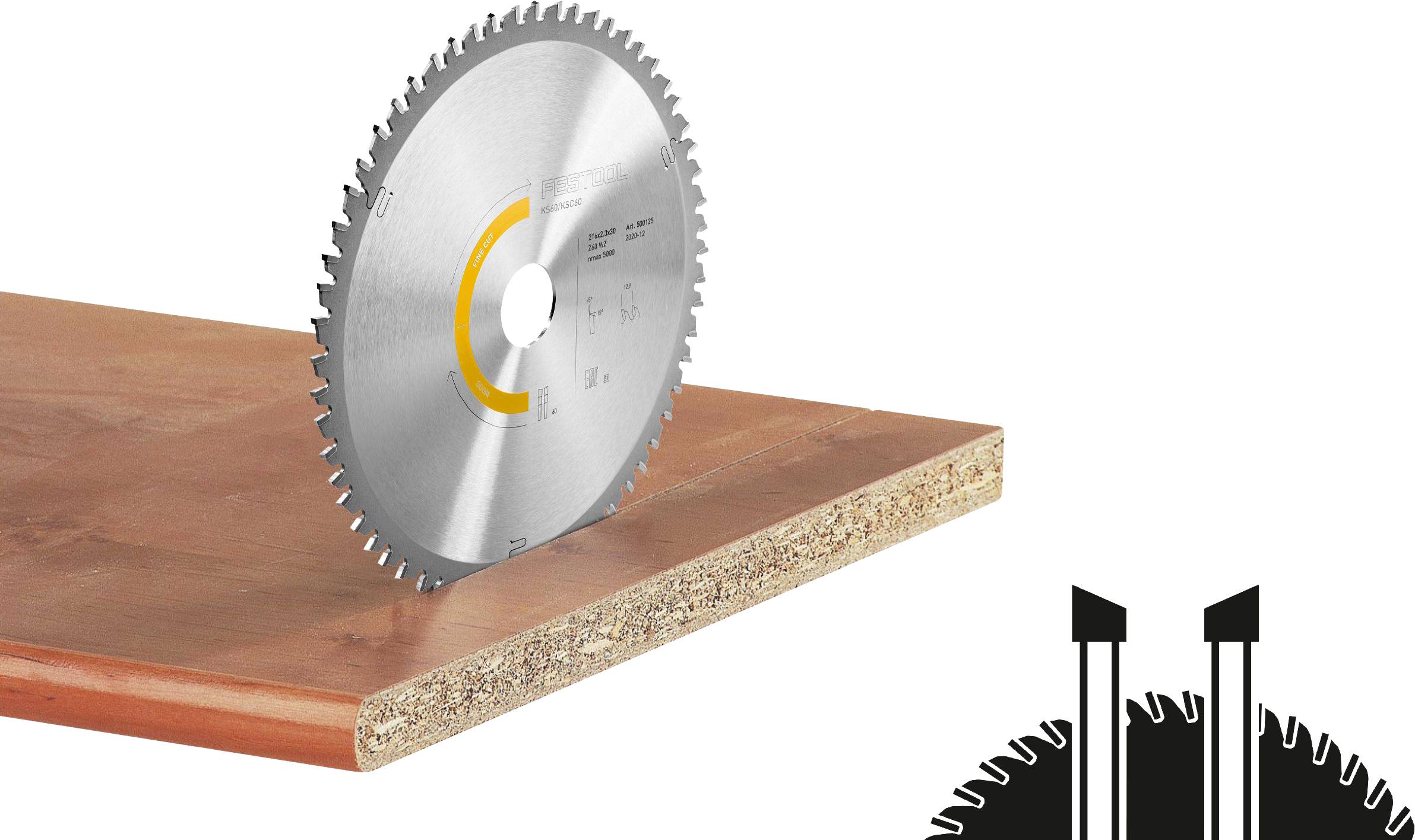 Диск отрезной Festool HW 216x2,3x30 W60 216 x 30 x 1,60 мм 1 шт.