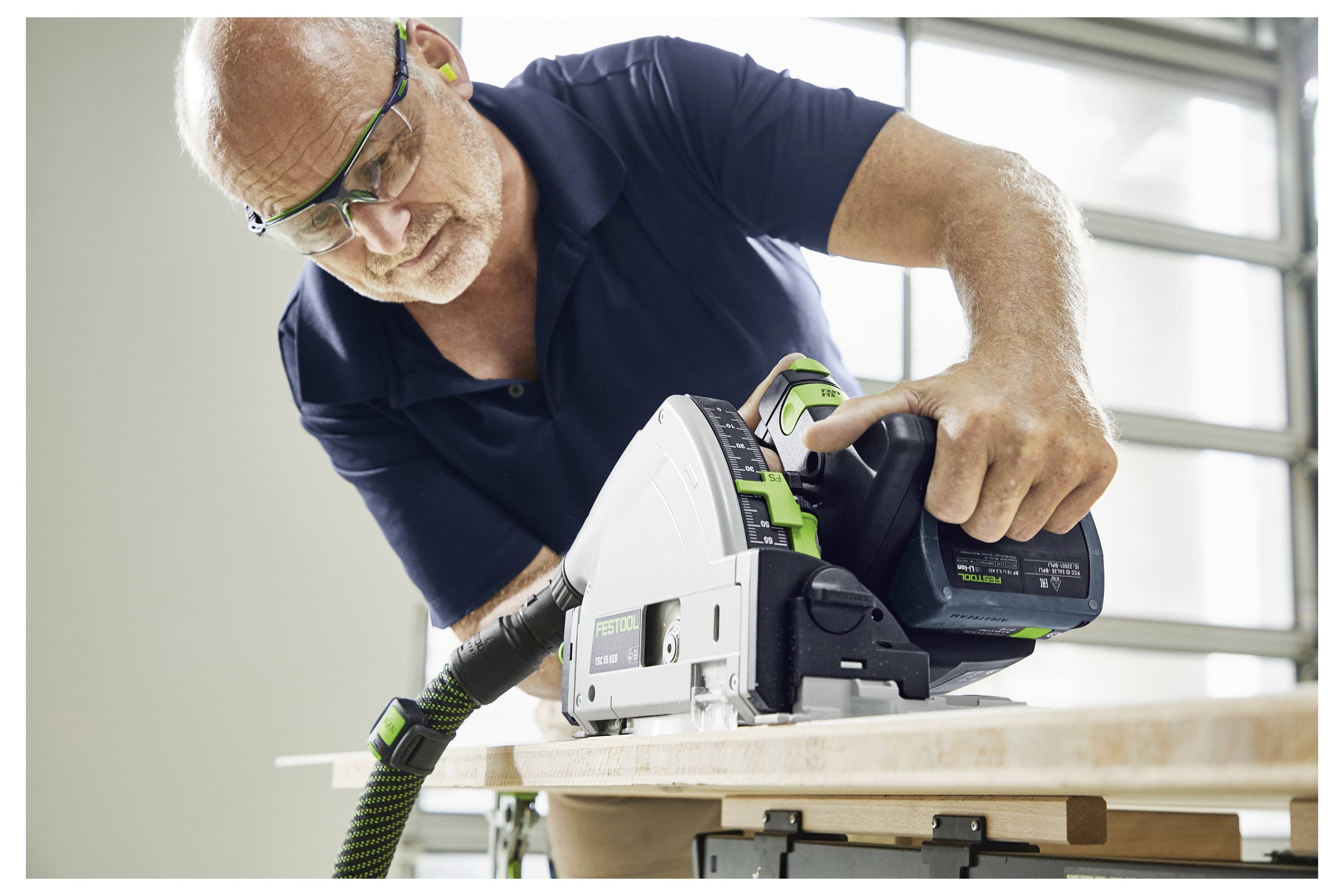 Акумуляторна занурювальна пила Festool TSC 55 KEB-Basic 18 В