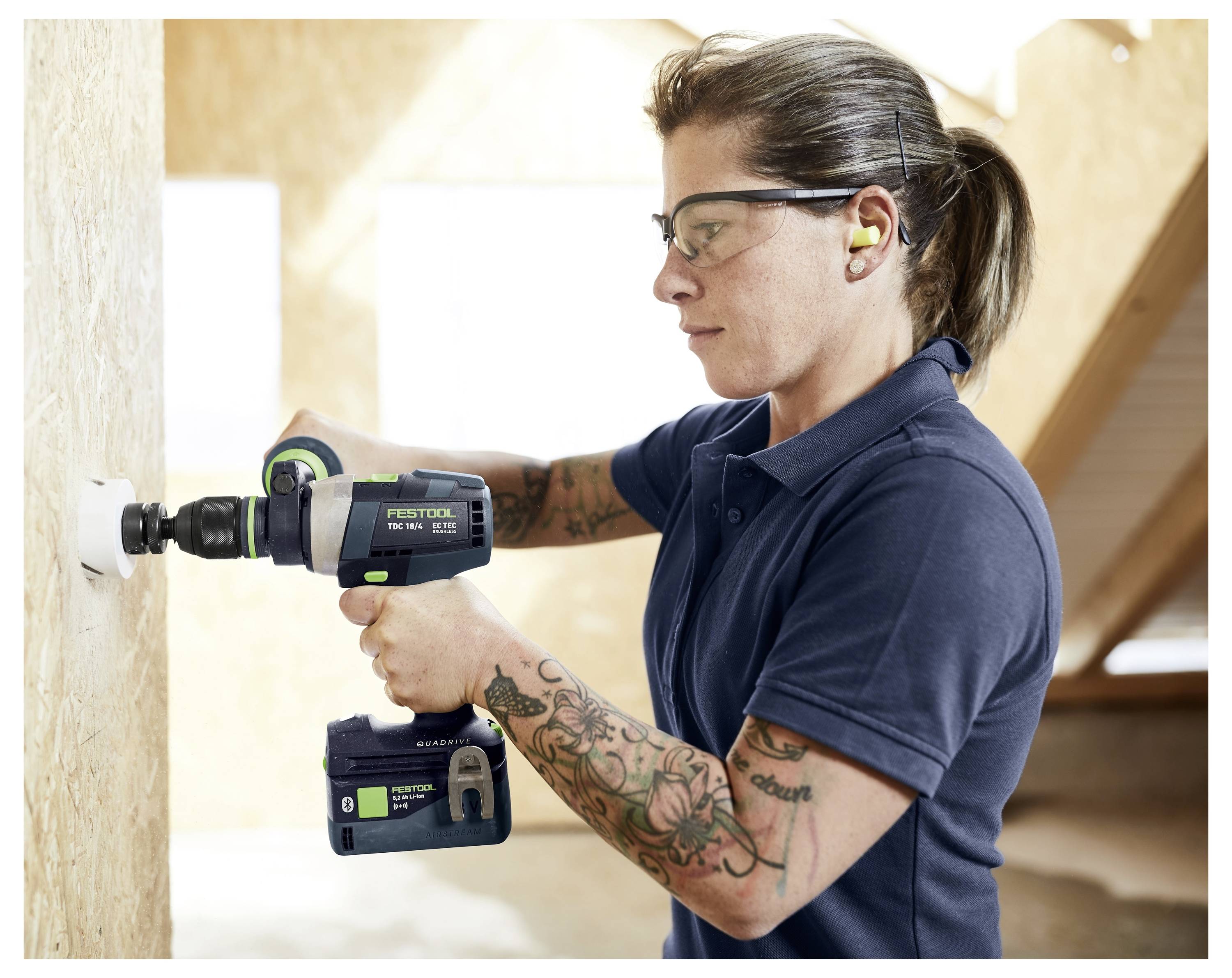 Акумуляторний дриль-шуруповерт Festool TDC 18/4 5.0/4.0 I-Plus 577649 18 В 4 Аг, 5 Аг
