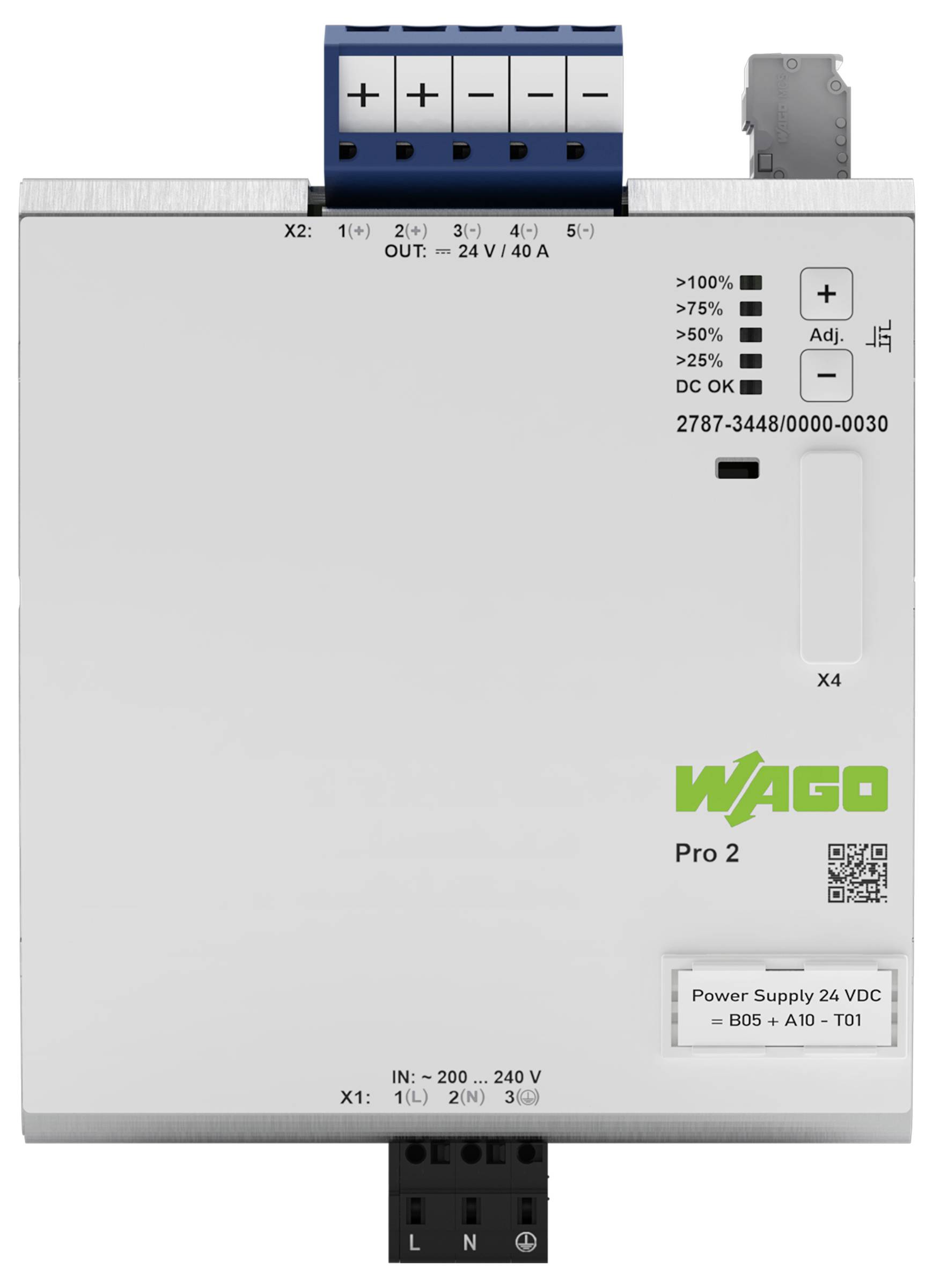 WAGO 2787-3448/000-030 zasilanie elektryczne Opis 1 szt.-1