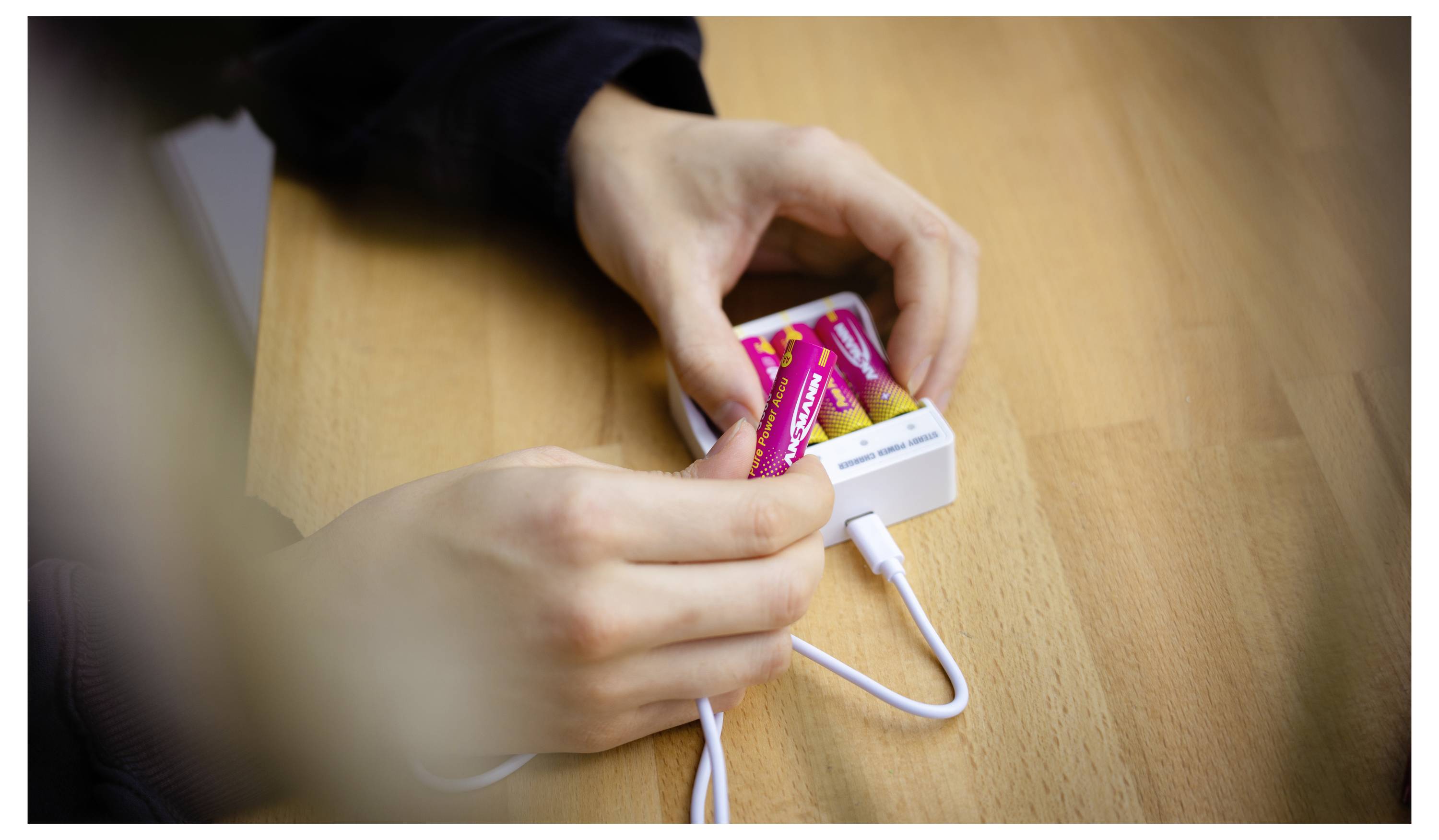 Akumulator AA/R06 Ansmann Pure Power Set 4× Mignon AA Akkus und Lademodul 1001-0183, NiMH, 3250 mAh, 1.5 V, 1 szt.-15