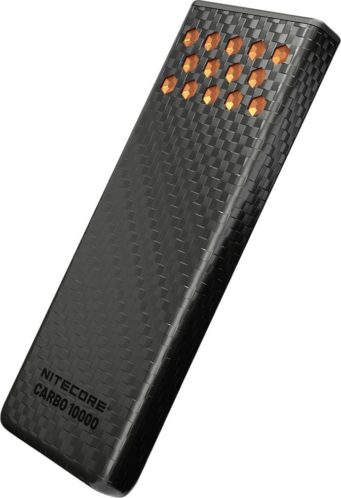 Зовнішній акумулятор NiteCore 10000 мАг із функцією наскрізного заряджання (літій-іонний)