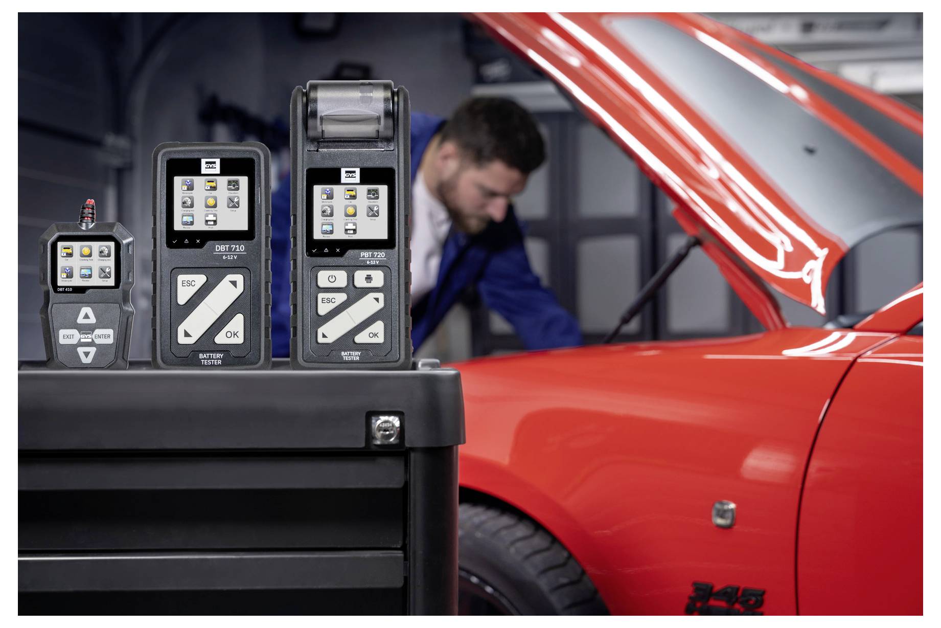 Тестер акумулятора GYS DBT410 - START/STOP 6 В, 12 В