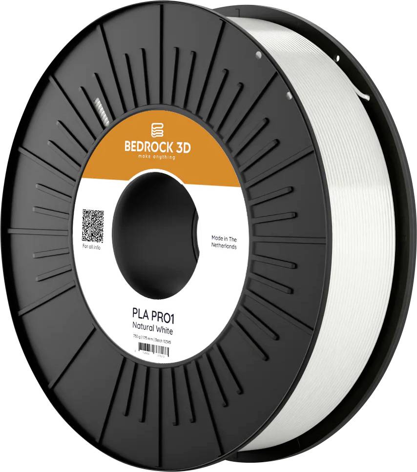 Філамент для 3D-принтерів BEDROCK 3D PR1-7501b850, Діаметр філаменту: 2,85 мм, 8500 г, натуральний білий