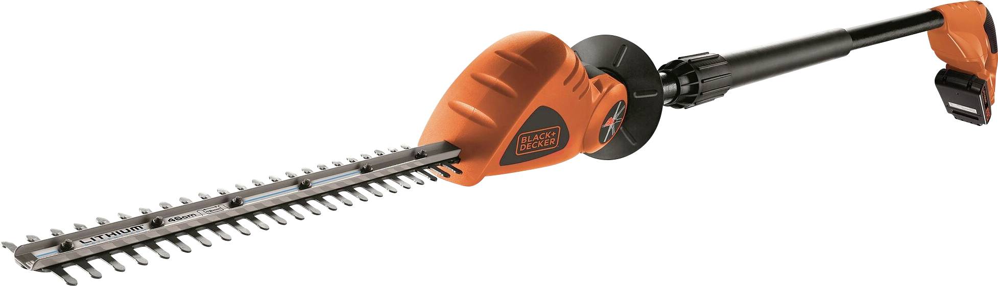 Акумуляторний тример для живоплоту Black & Decker з акумулятором, зарядним пристроєм 18V Li-Ion 430 мм