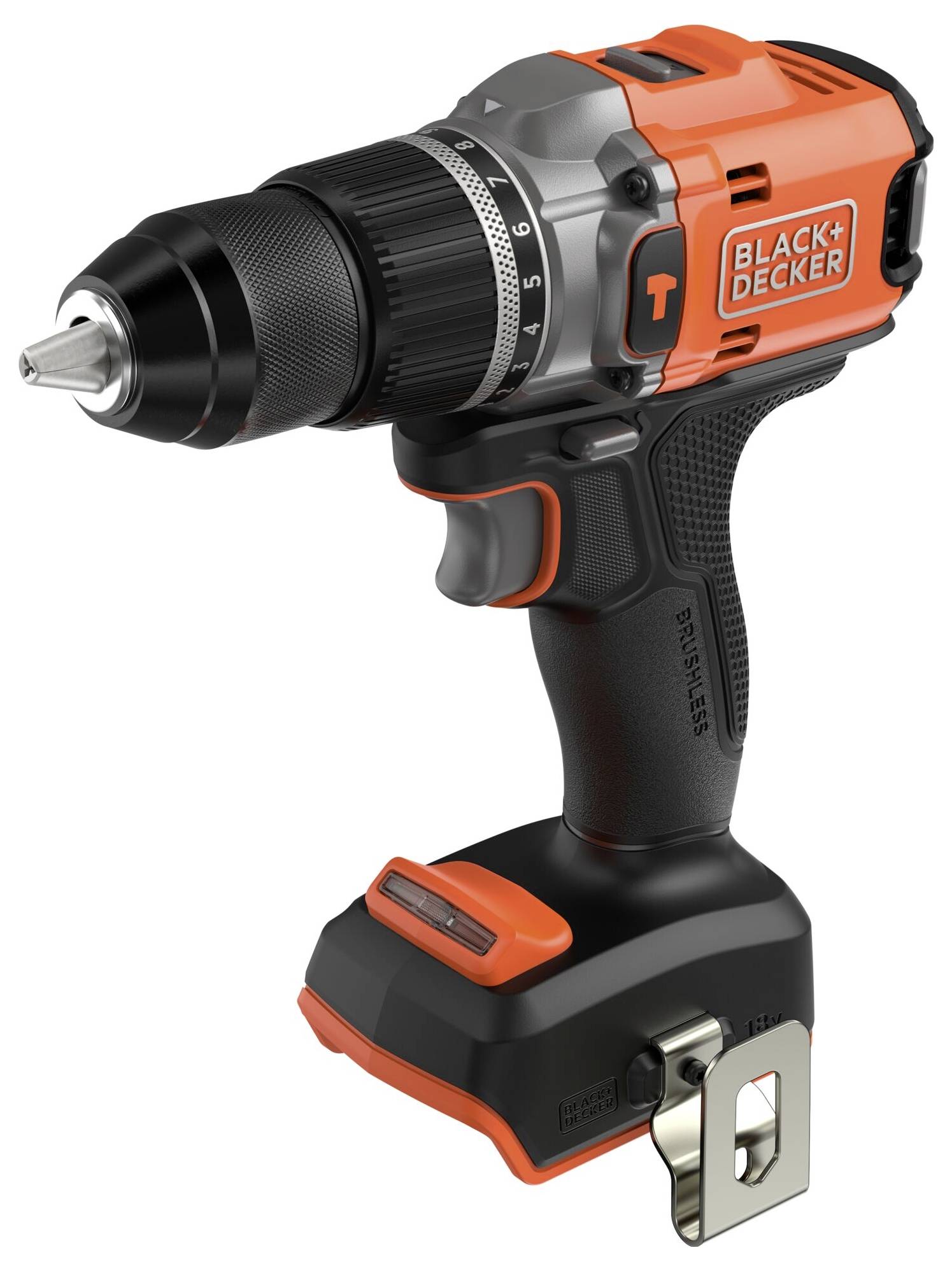 Безщітковий акумуляторний ударний гайковерт Black & Decker з 2 швидкостями, без акумулятора, без зарядного пристрою, з аксесуарами