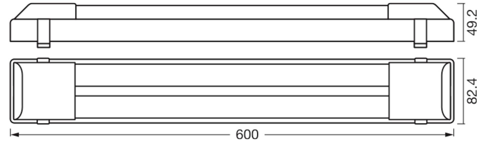 Освітлення шаф, OSRAM HOMELIGHTING 4099854600975 Світлодіодна чорна лампа підсвічування 2880 лм