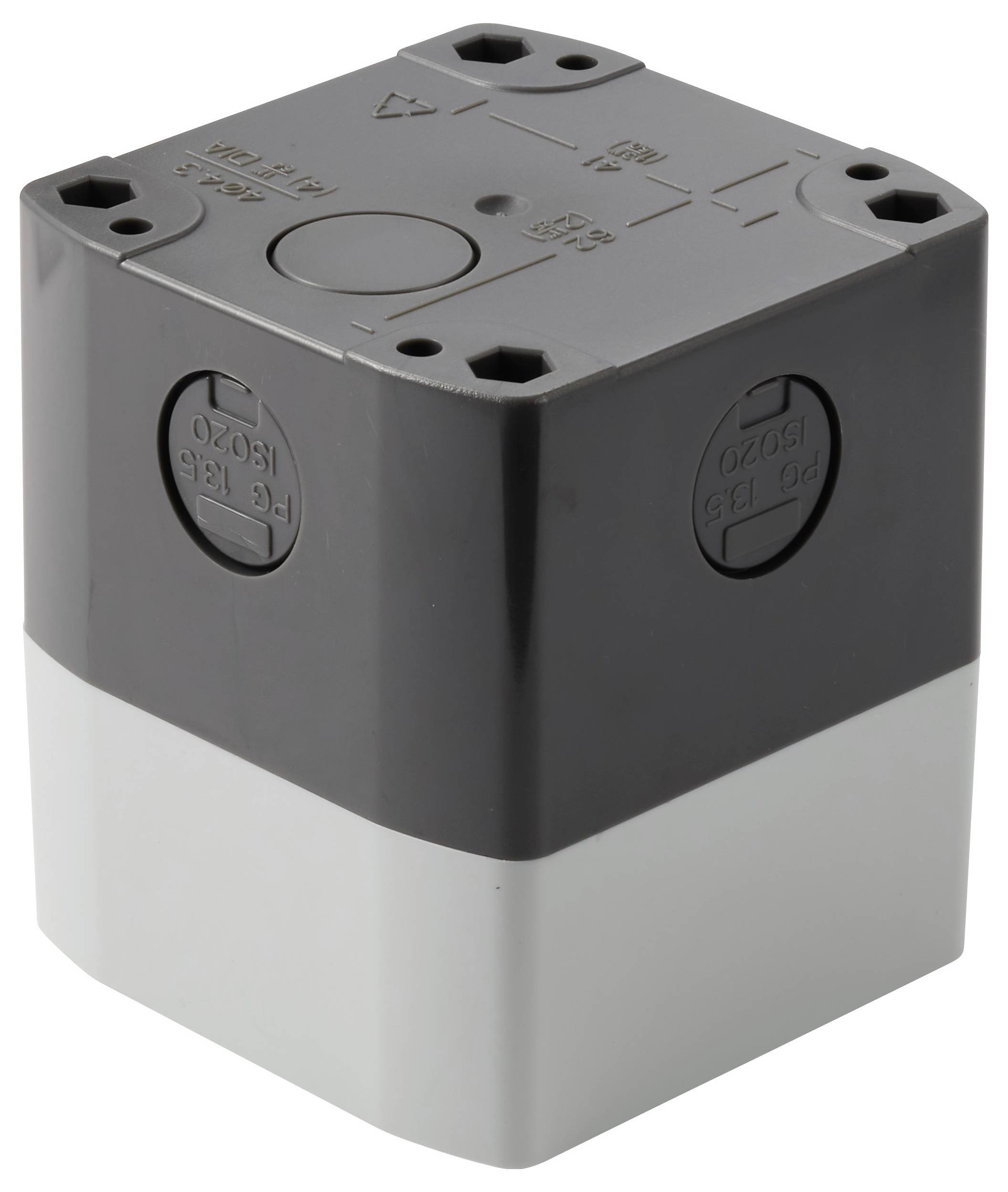 TRU COMPONENTS TC-BXB-1/22/W TC-14807660 (Д x Ш x В) 75 x 75 x 85 мм, белый, 1 шт.