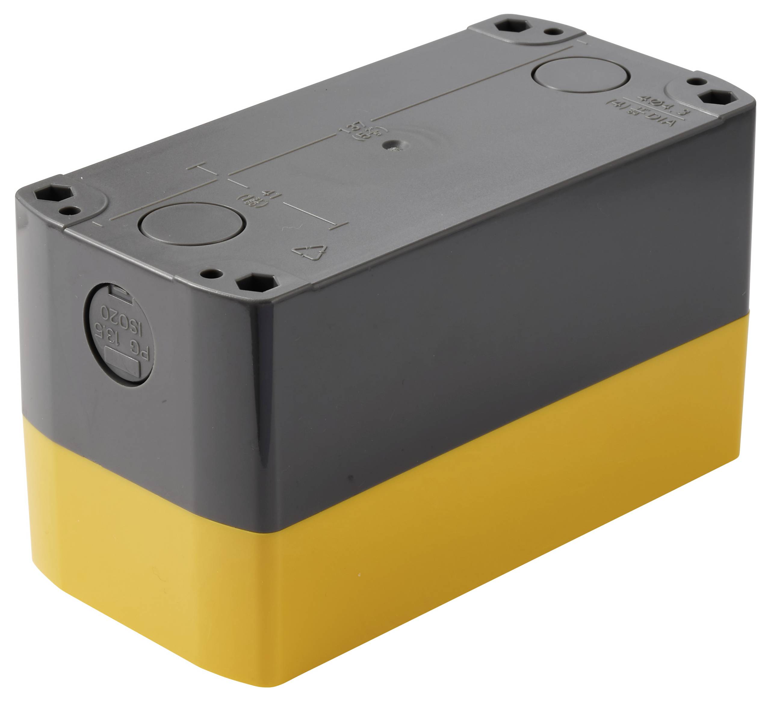 TRU COMPONENTS TC-BXB-2/22/Y TC-14807672 (Д x Ш x В) 150 x 75 x 85 мм, желтый, 1 шт.