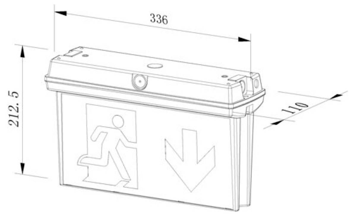 b-Lite BR564231 Маркування аварійного маршруту зі світлодіодним підсвічуванням