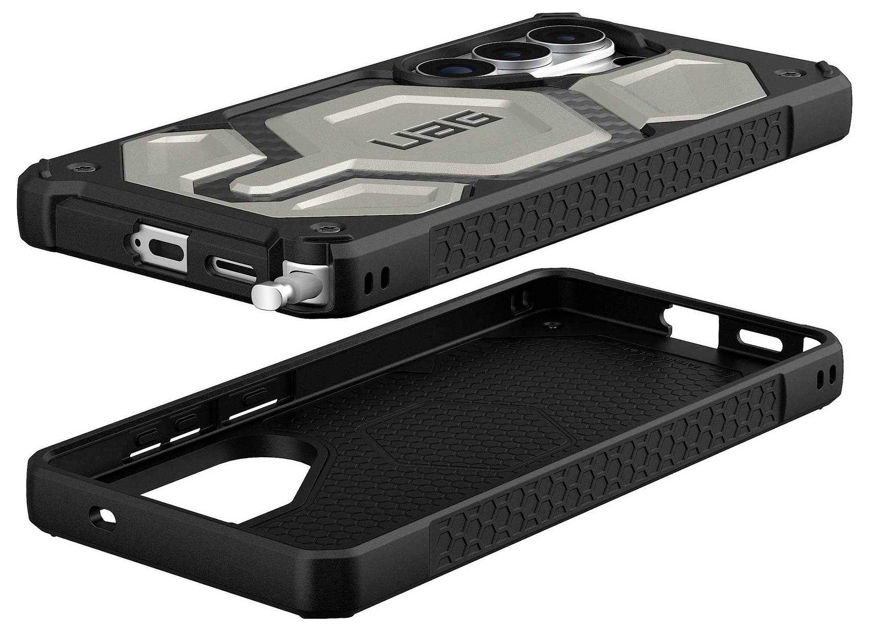 Urban Armor Gear Monarch Pro Case Samsung Galaxy S26 Ultra tytanowy Kompatybilny z MagSafe, z modułem magnetycznym 21451-10
