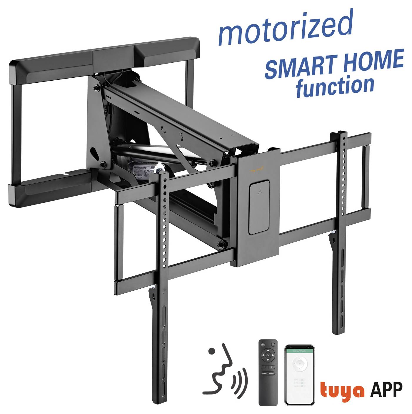 Настінне кріплення для телевізора My Wall HP65AL 109,2 см (43 дюйми) - 228,6 см (90 дюймів), портативне, керування програмою