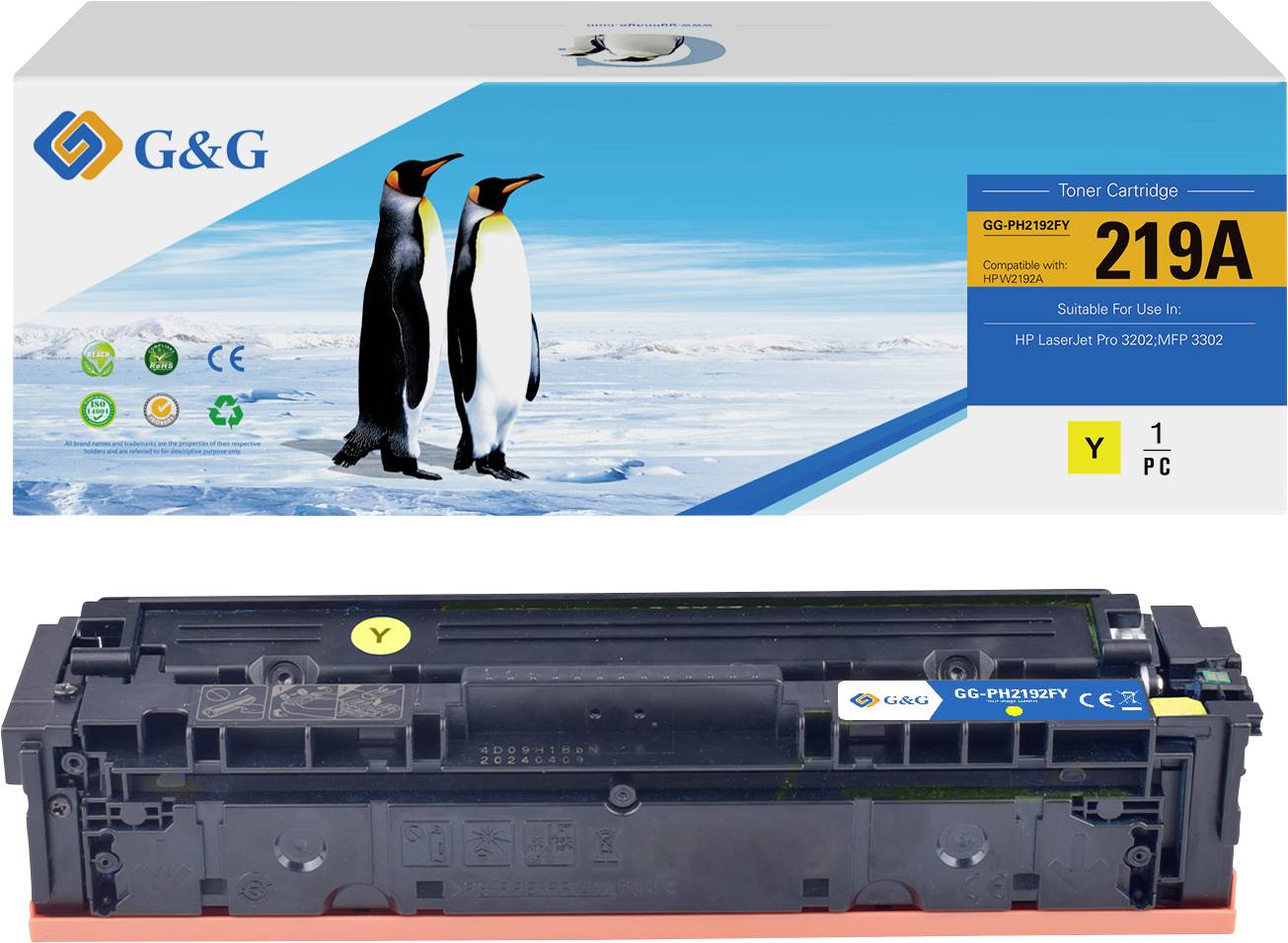 Жовтий тонер G&G GG-PH2192FY