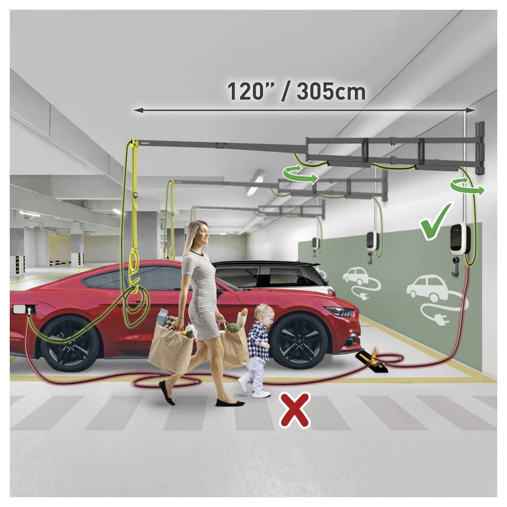 Настінний тримач кабелю Barkan Ladekabel Arm