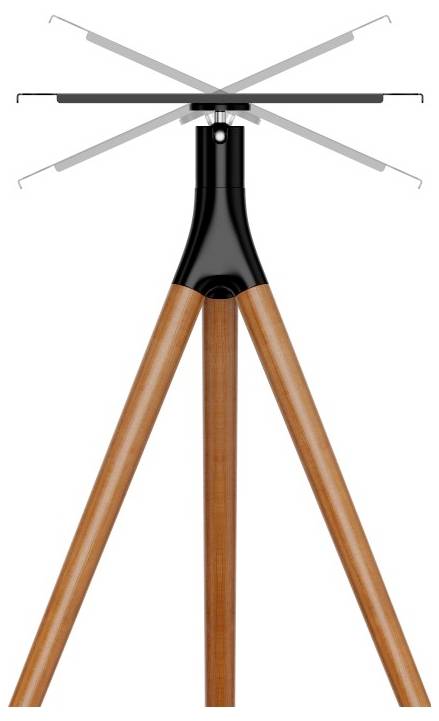 Підставка для проектора Reflecta Elegant BW schwarz / Walnuss Floor base Відкидна, портативна, поворотна