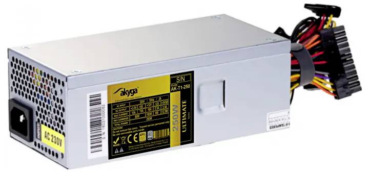 Компьютерный блок питания Akyga 250W TFX 80 PLUS® Gold