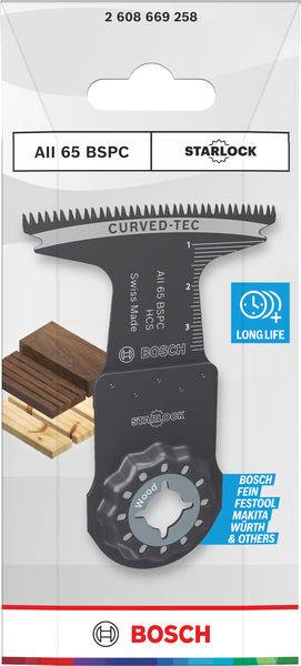 Bosch Accessories 2608669258 2608669258 Brzeszczoty do pił wielofunkcyjnych 65 mm 1 szt.-1