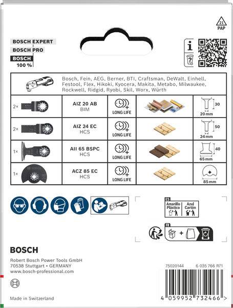 Bosch Accessories 2608669334 2608669334 Brzeszczoty do pił wielofunkcyjnych 1 szt.-2