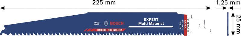Пильные полотна для сабельной пилы Bosch Accessories 2608902335, 3 шт.