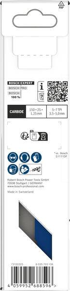 Пильный диск для сабельной пилы Bosch Accessories 2608902339, 1 шт.
