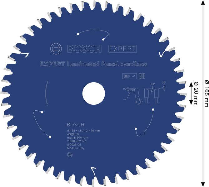 Отрезной диск Bosch Accessories 2608902127 165 x 20,0 x 1,2 мм, 1 шт.