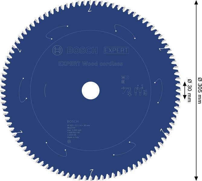 Отрезной диск Bosch Accessories 2608902187 305 x 30,0 x 1,6 мм, 1 шт.