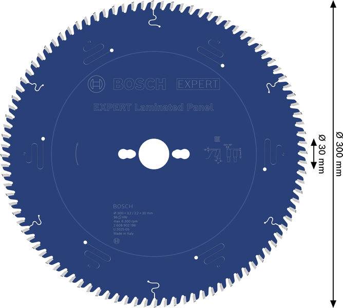 Отрезной диск Bosch Accessories 2608902196 300 x 30,0 x 2,2 мм, 1 шт.