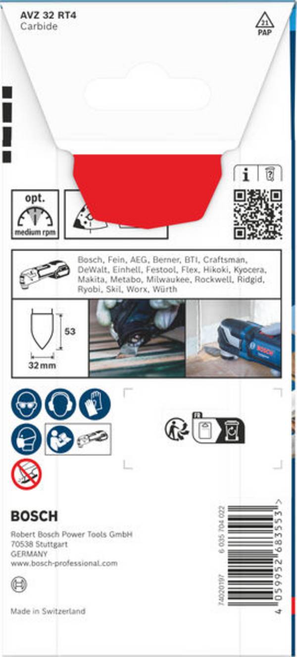Bosch Accessories 2608902066 2608902066 karbid RIFF Brzeszczoty do pił wielofunkcyjnych    1 szt.