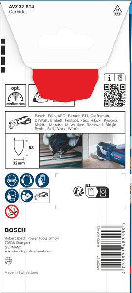 Bosch Accessories 2608902066 2608902066 karbid RIFF Brzeszczoty do pił wielofunkcyjnych 1 szt.-0