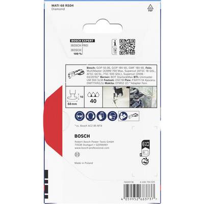 Bosch Accessories 2608902084 2608902084 diament Papier ścierny do narzędzi wielofunkcyjnych 1 szt.-0