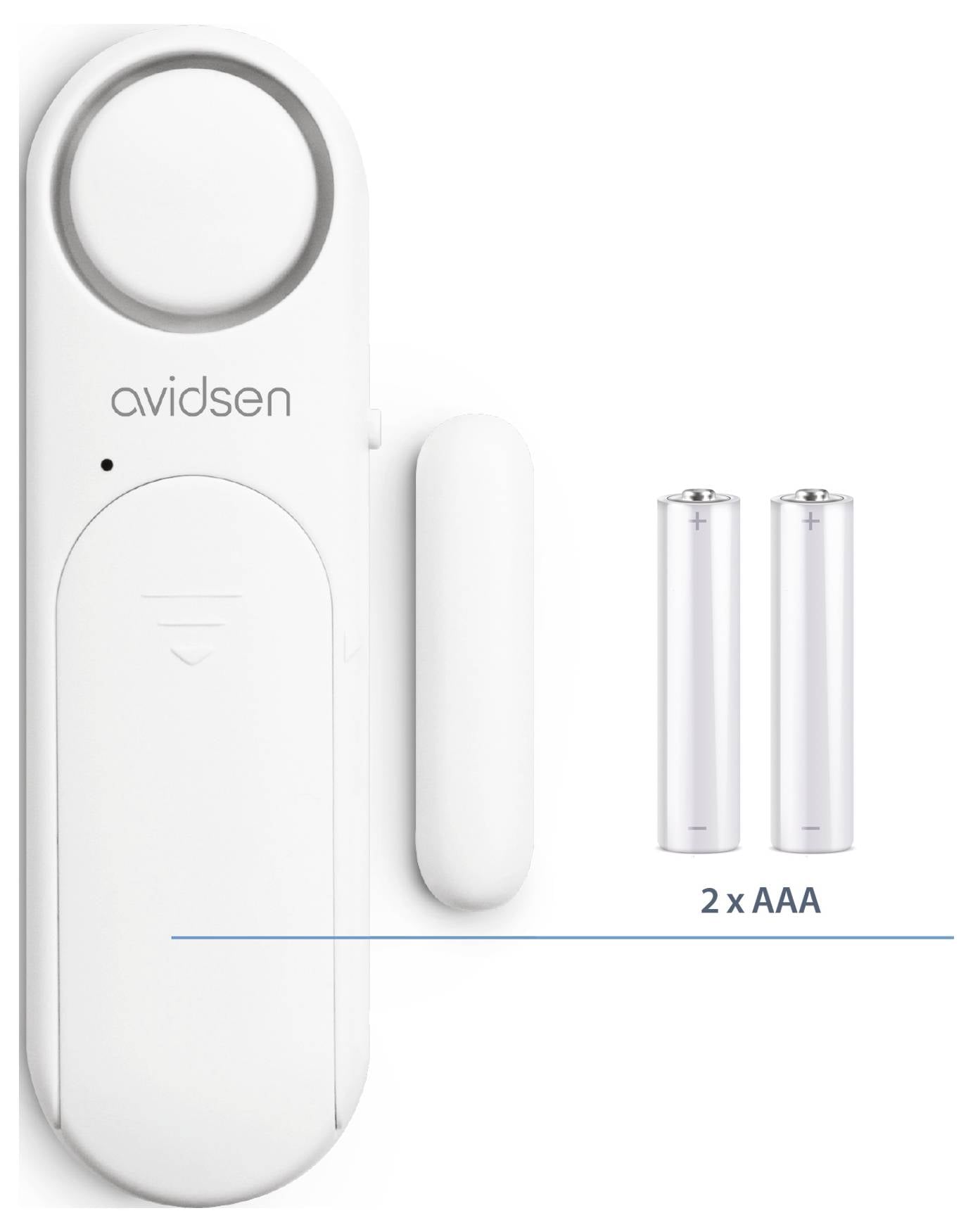 Alarm drzwiowy / okienny Avidsen 100023 Zestaw z pilotem zdalnego sterowania 120 dB biały-3