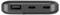 Czarne urządzenie elektroniczne z portami USB, USB-C i micro-USB na jednej stronie, na białym tle.