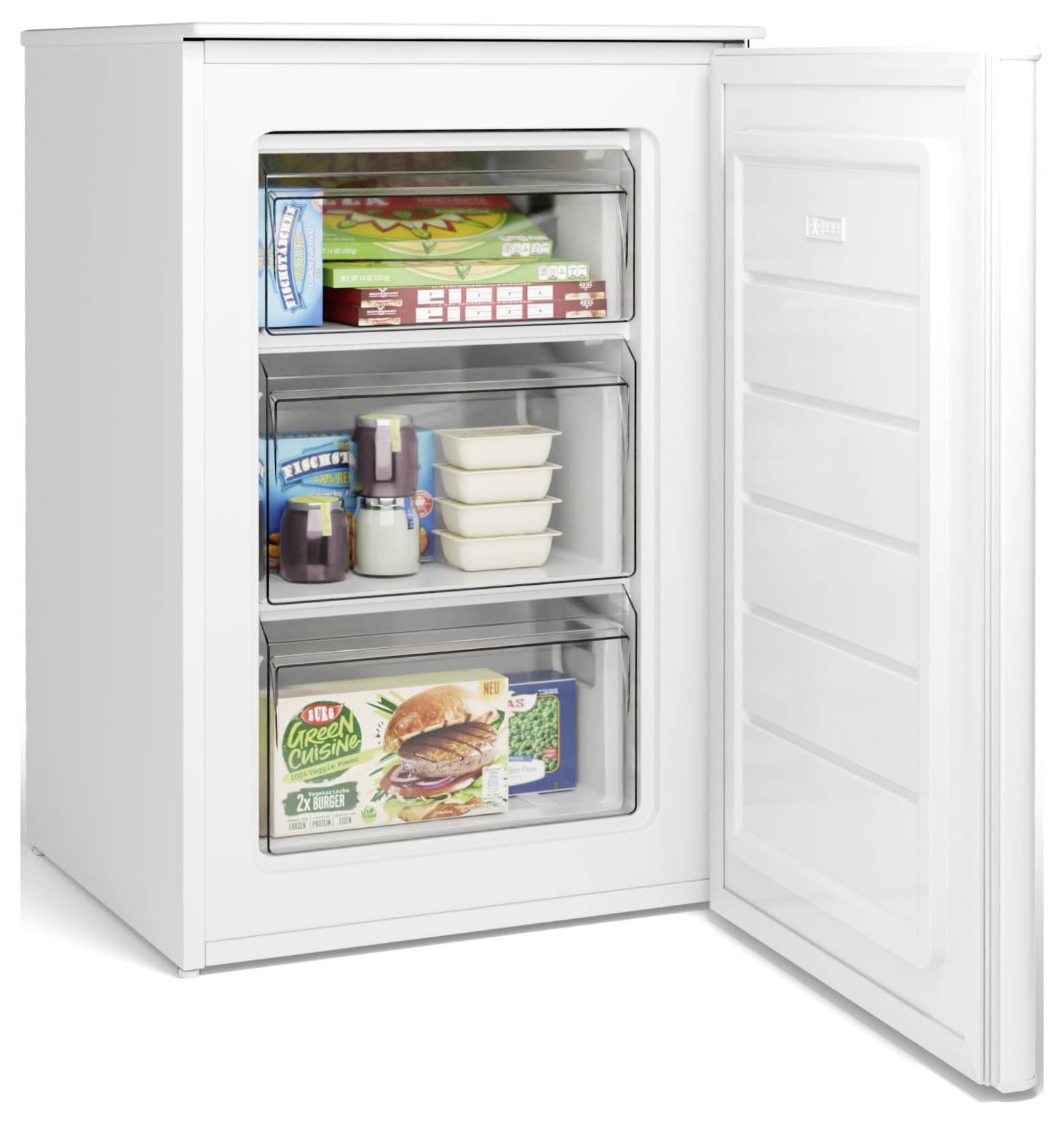 Холодильник Bomann GS 7253 белый, 55 см, температура 87 л, морозильная камера 87 л с возможностью размещения белой морозильной кам