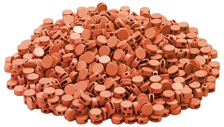 Plomba plastikowa Ø 10 mm, pomarańczowa, 1000 szt. Cimco 140742-0