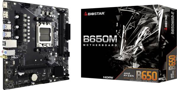 Płyta główna BioStar B650MS2-E (AM5) (D) #####AMD AM5 Micro-ATX AMD® B650