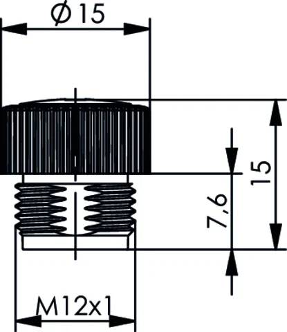 Telegärtner 100022778 Osłona czujnika/aktuatora M12 x 1 nasadka ochronna 1 szt. sztuka-1