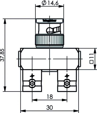Т-подібний роз'єм BNC Telegärtner 100123516 - 1 шт.