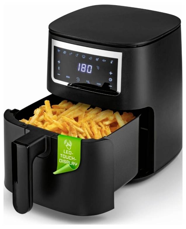 GourmetMaxx GOURMETmaxx Heißluft-Fritteuse Digital 4л 1300Вт чорний матовий 4л 1300Вт чорний