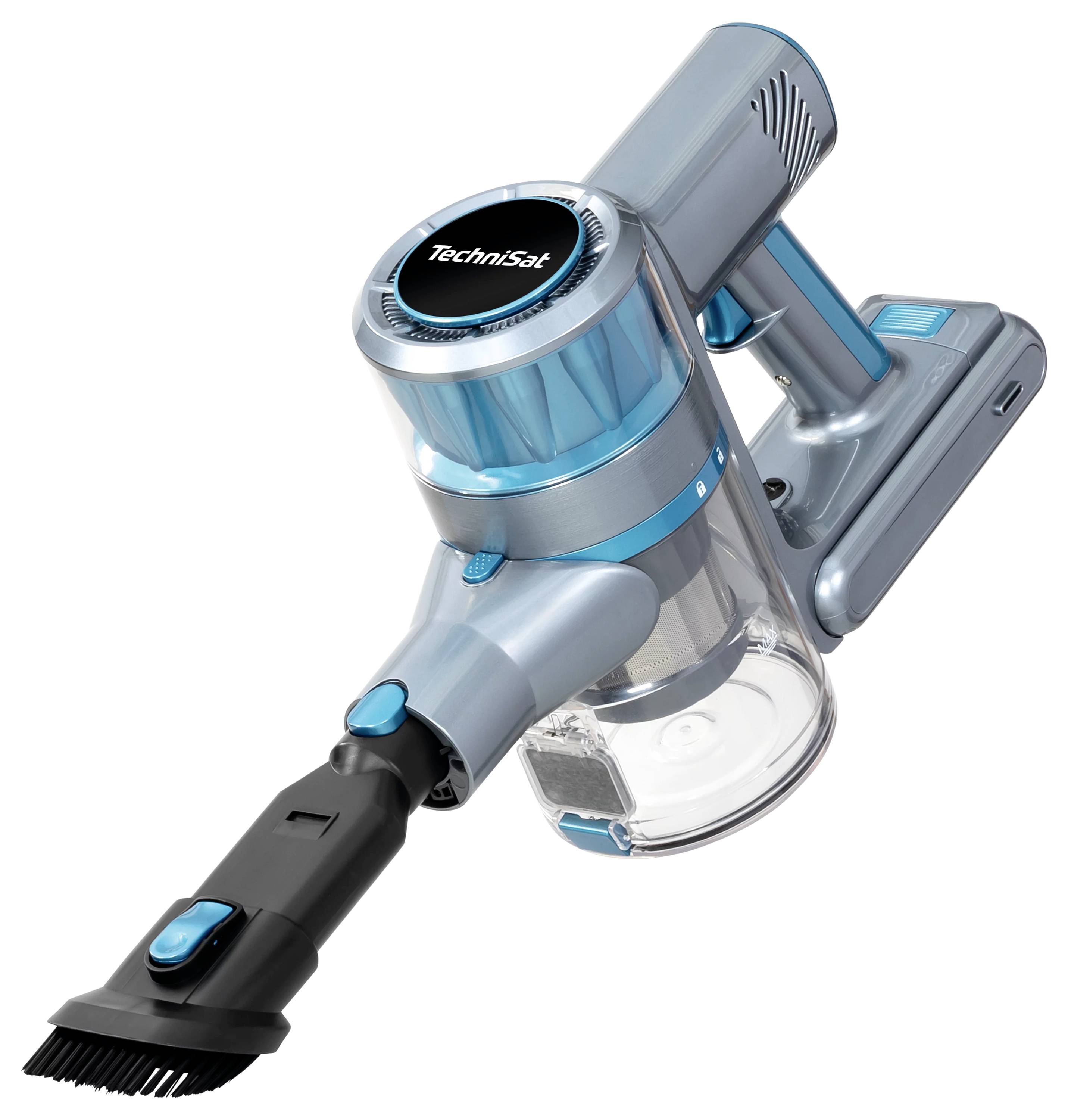 Ручний пилосос TechniSat TECHNIMAX AS2 0000/7043 29,6 В 240 В 450 Вт без мішка, з акумулятором, зарядним пристроєм, з дисплеєм, ту