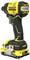 Stanley Fatmax V20 bezszczotkowy klucz udarowy z ergonomicznym uchwytem, charakteryzujący się żółto-czarnym wzorem, odpowiedni do wydajnych zadań związanych z wierceniem.