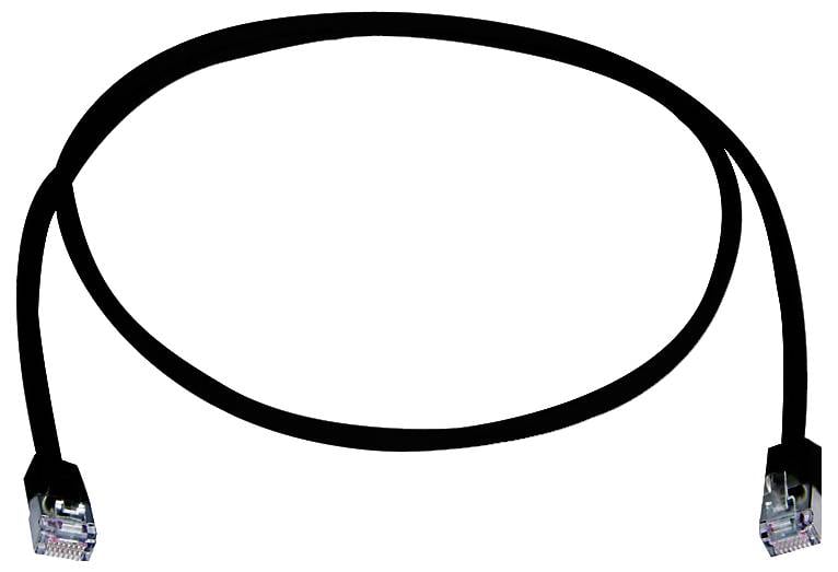 Сетевой кабель Telegärtner 100008329, 1 шт., RJ45, CAT 5e, F/UTP, 2,0 м, черный