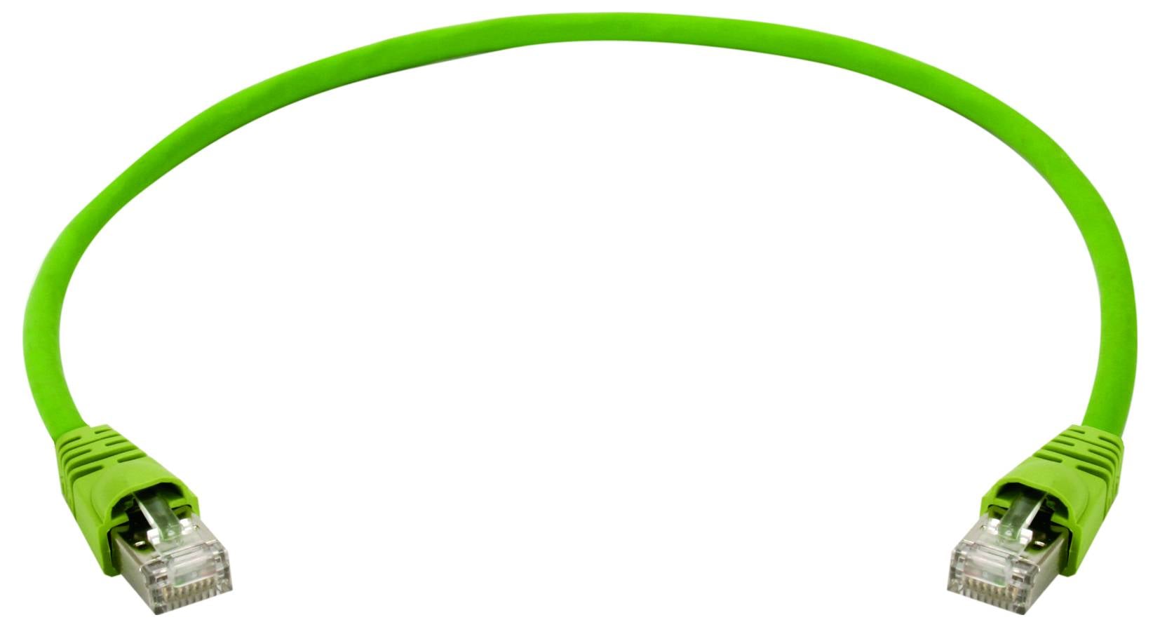 Сетевой кабель Telegärtner 100008994, 1 шт., RJ45, S/FTP, 10,0 м, зеленый