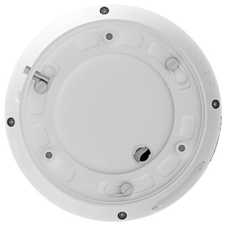 Biała kamera bezpieczeństwa Foscam z dwiema antenami, wyposażona w obracający się obiektyw i podczerwonymi diodami LED do noktowizji, zamontowana na ściennym uchwycie.