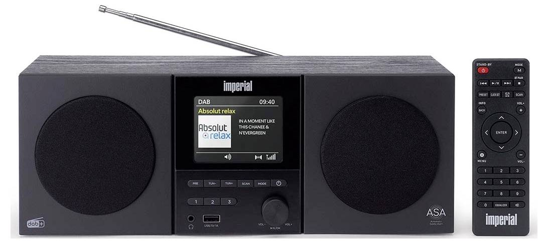 Радіоприймач Imperial DABMAN 220 чорний DAB+, FM чорний