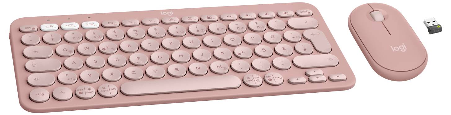 Klawiatura, zestaw myszy bezprzewodowa Logitech Pebble 2 Combo-1