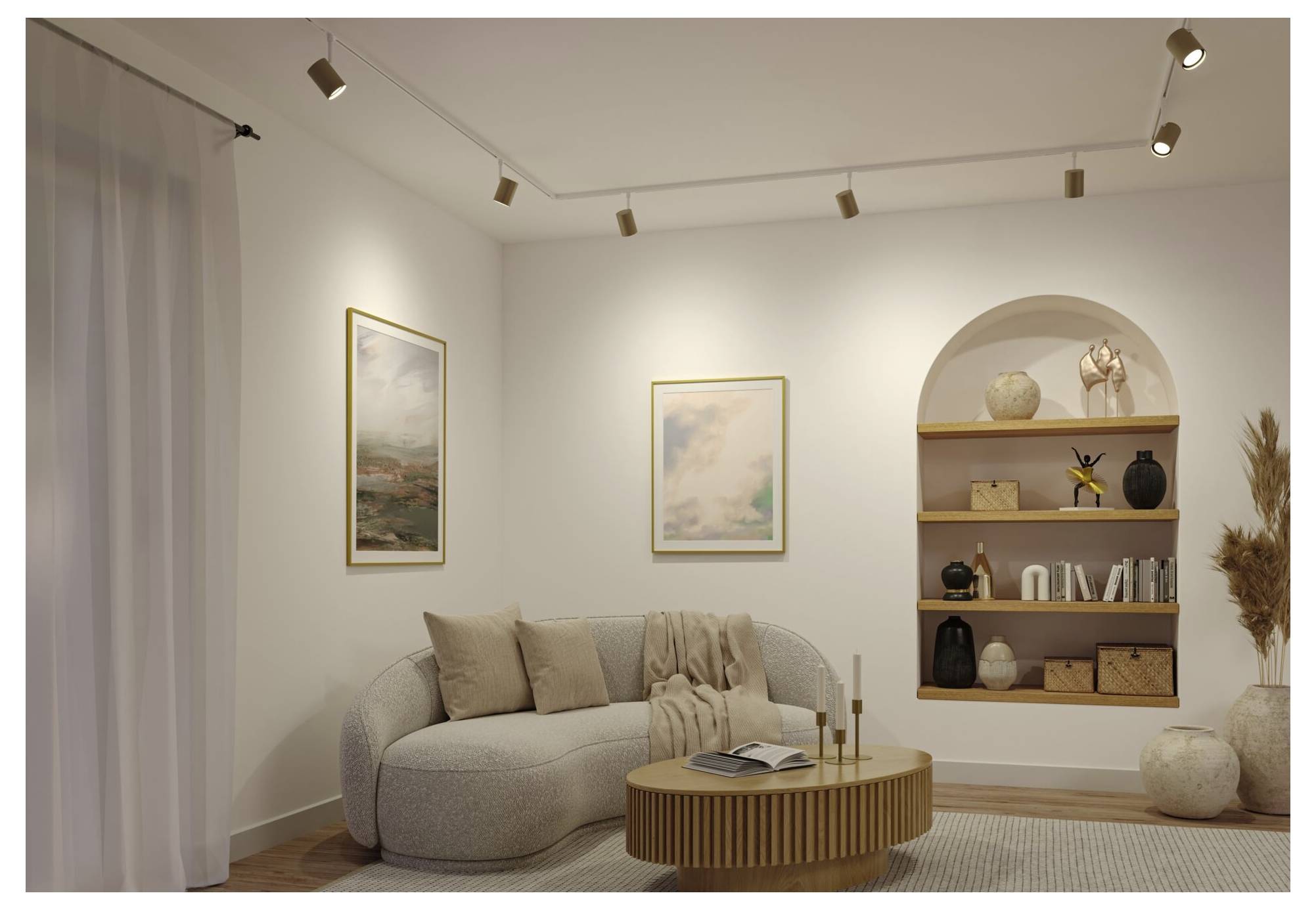 Lampa do systemu szynowego, wysokonapięciowego Paulmann Luxe 94916 GU10 złoty (matowy), signal white-6