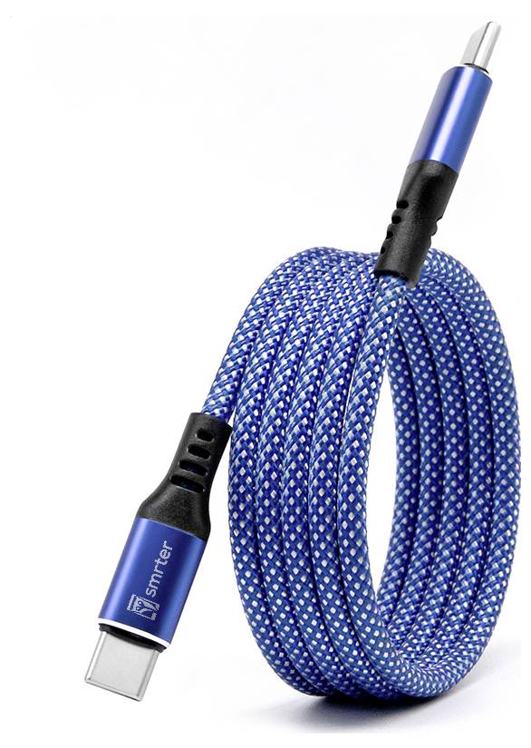 USB-кабель для зарядки Smrter, штекер USB-C®, 1 м, синий MAGNETO_C2C_BL_R