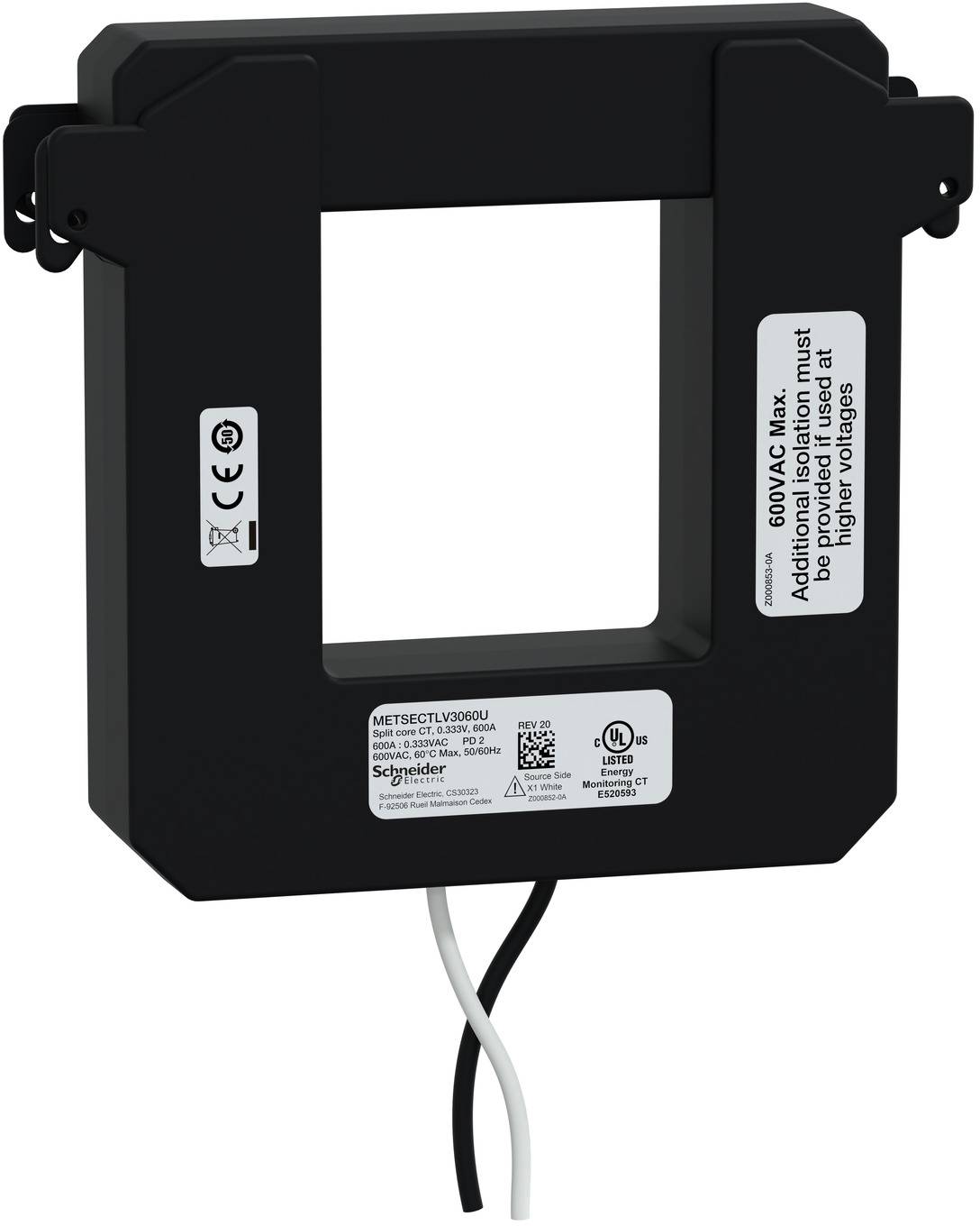 Schneider Electric METSECTLV3060U METSECTLV3060U Przekładnik prądowy do konwersji kabli 1 szt.-0