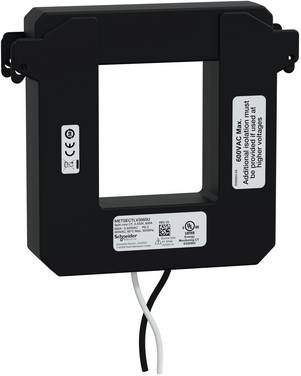 Schneider Electric METSECTLV3060U METSECTLV3060U Przekładnik prądowy do konwersji kabli Prąd pierwotny 600 A  Przepust przewodnika (wys. x szer.):74 x 63 mm   1 szt.